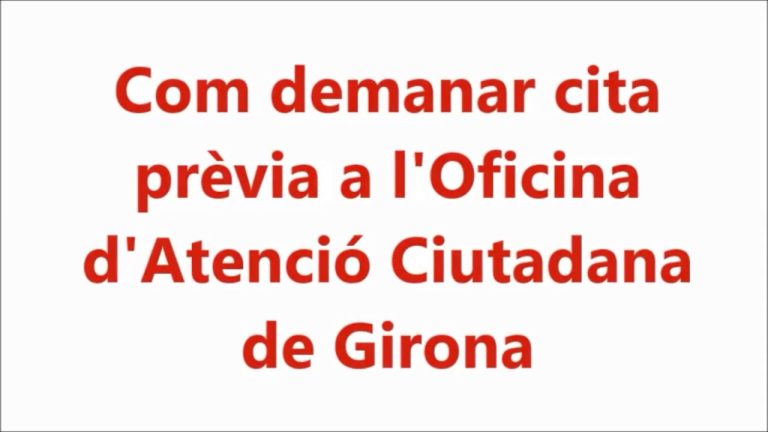 Cita Previa Girona